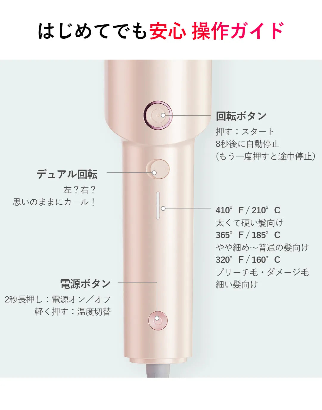 TYMO CURLPRO 全自動回転式ヘアアイロン – tymobeauty.jp TYMO CURLPRO 全自動回転式ヘアアイロン – tymobeauty.jp